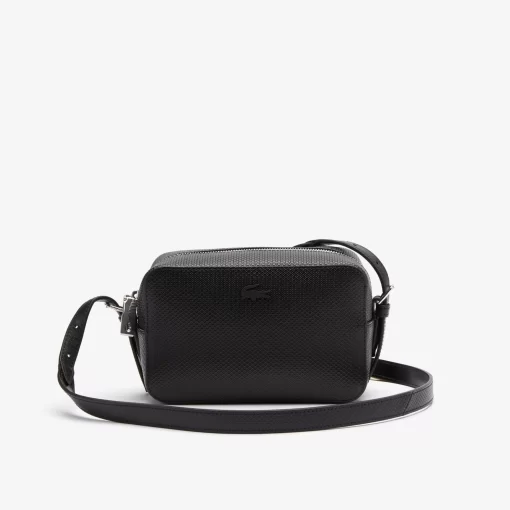 Lacoste Crossbody Taschen>Unisex-Umhangetasche Chantaco Aus Pique-Leder Black 000