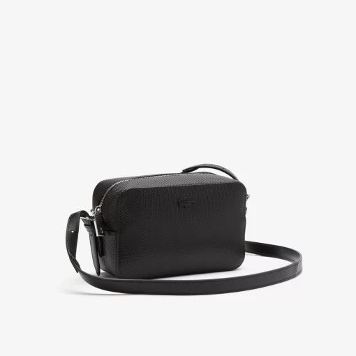 Lacoste Crossbody Taschen>Unisex-Umhangetasche Chantaco Aus Pique-Leder Black 000