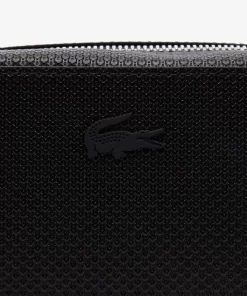 Lacoste Crossbody Taschen>Unisex-Umhangetasche Chantaco Aus Pique-Leder Black 000