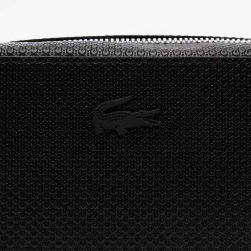 Lacoste Crossbody Taschen>Unisex-Umhangetasche Chantaco Aus Pique-Leder Black 000