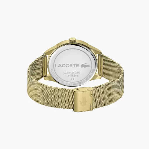 Lacoste Uhren>Vienna Herrenuhr Mit Gold Lackiertem Stahlband. Gold 000