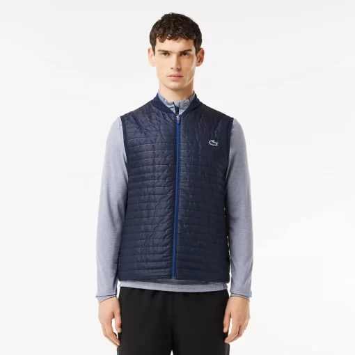 Lacoste Jacken & Mäntel>Wendbare Herren-Westenjacke Sport Navy Blau 9N6