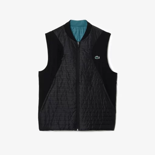 Lacoste Sportbekleidung>Wendbare Herren-Westenjacke Sport Schwarz / Blau Iui