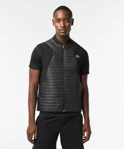 Lacoste Fitnessstudio & Training>Wendbare Herren-Westenjacke Sport Schwarz / Burgunder Rin