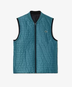 Lacoste Sportbekleidung>Wendbare Herren-Westenjacke Sport Schwarz / Blau Iui