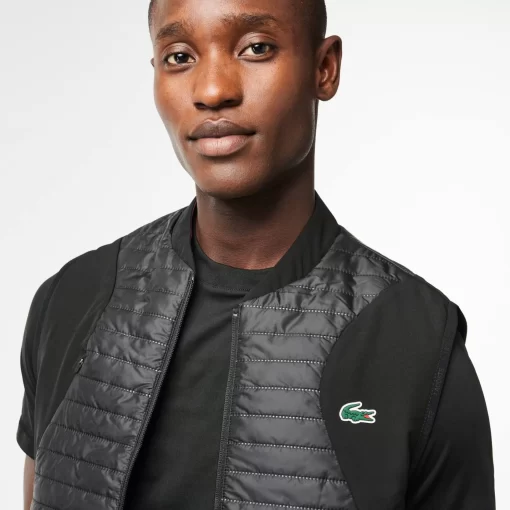 Lacoste Fitnessstudio & Training>Wendbare Herren-Westenjacke Sport Schwarz / Burgunder Rin