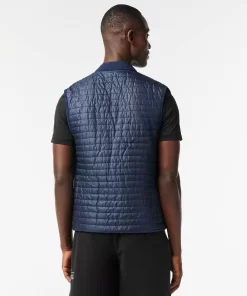 Lacoste Fitnessstudio & Training>Wendbare Herren-Westenjacke Sport Dunkelgrun / Navy Blau Ndi