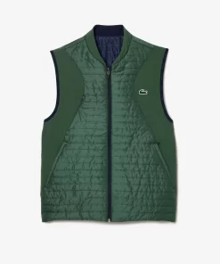 Lacoste Fitnessstudio & Training>Wendbare Herren-Westenjacke Sport Dunkelgrun / Navy Blau Ndi