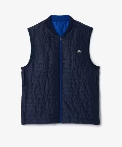 Lacoste Jacken & Mäntel>Wendbare Herren-Westenjacke Sport Navy Blau 9N6