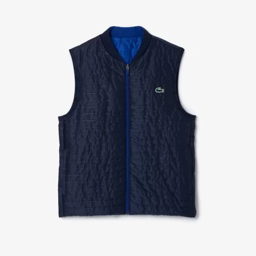 Lacoste Jacken & Mäntel>Wendbare Herren-Westenjacke Sport Navy Blau 9N6