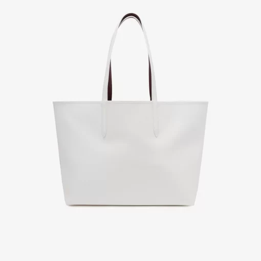 Lacoste Taschen>Wendbare Tote Bag Aus Beschichtetem Canvas Farine Zin M55