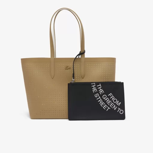 Lacoste Taschen>Wendbare Tote Bag Mit Pique-Effekt. Lion Farine M54