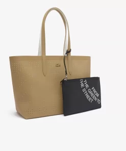 Lacoste Taschen>Wendbare Tote Bag Mit Pique-Effekt. Lion Farine M54