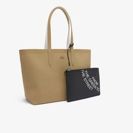 Lacoste Taschen>Wendbare Tote Bag Mit Pique-Effekt. Lion Farine M54