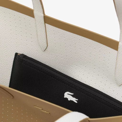 Lacoste Taschen>Wendbare Tote Bag Mit Pique-Effekt. Lion Farine M54