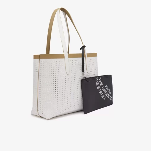 Lacoste Taschen>Wendbare Tote Bag Mit Pique-Effekt. Lion Farine M54