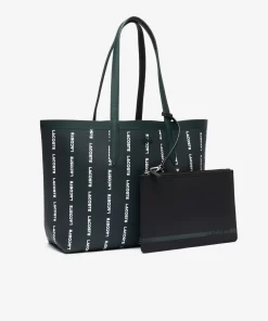 Lacoste Taschen>Wendbare Tote Mit All-Over Aufdruck Sinople Farine Noir M52