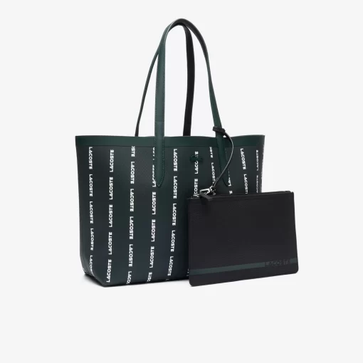 Lacoste Taschen>Wendbare Tote Mit All-Over Aufdruck Sinople Farine Noir M52