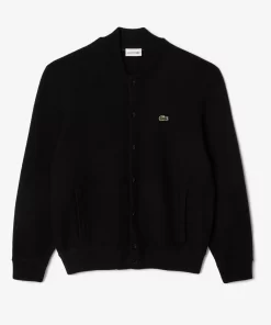 Lacoste Pullover>Wollpullover Im Bomberstyle Schwarz 031