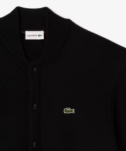 Lacoste Pullover>Wollpullover Im Bomberstyle Schwarz 031