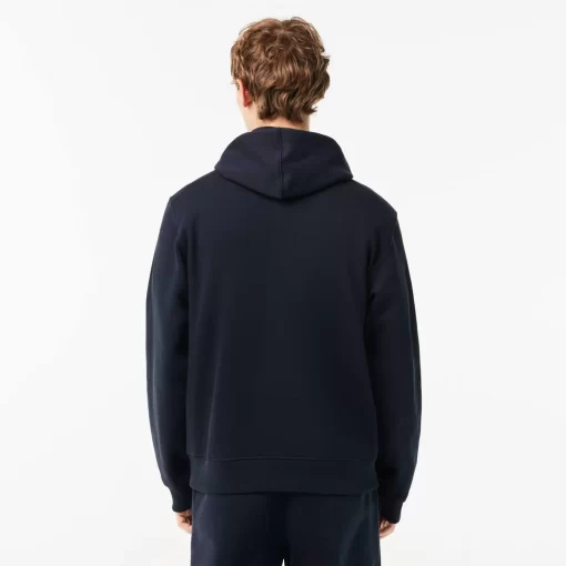 Lacoste Sweatshirts>Xl Croc Jogger-Hoodie Navy Blau Hde