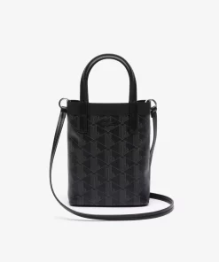 Lacoste Crossbody Taschen>Zely Mini-Tote Bag Aus Beschichtetem Canvas Mit Monogramm Monogram Noir Gris H45