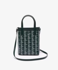 Lacoste Crossbody Taschen>Zely Mini-Tote Bag Aus Beschichtetem Canvas Mit Monogramm Mono Sinople Farine M44