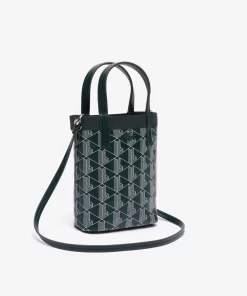 Lacoste Crossbody Taschen>Zely Mini-Tote Bag Aus Beschichtetem Canvas Mit Monogramm Mono Sinople Farine M44