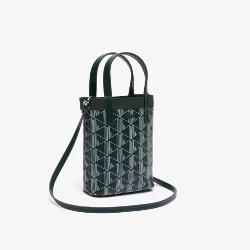 Lacoste Crossbody Taschen>Zely Mini-Tote Bag Aus Beschichtetem Canvas Mit Monogramm Mono Sinople Farine M44