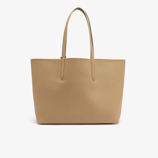 Lacoste Taschen>Zweifarbige Damen-Tote-Bag Anna Zum Wenden Eco Sand Eco Kelp M48