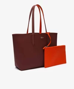 Lacoste Taschen>Zweifarbige Damen-Tote-Bag Anna Zum Wenden Zin Sunrise M49