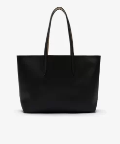 Lacoste Taschen>Zweifarbige Damen-Tote-Bag Anna Zum Wenden Noir Krema A91