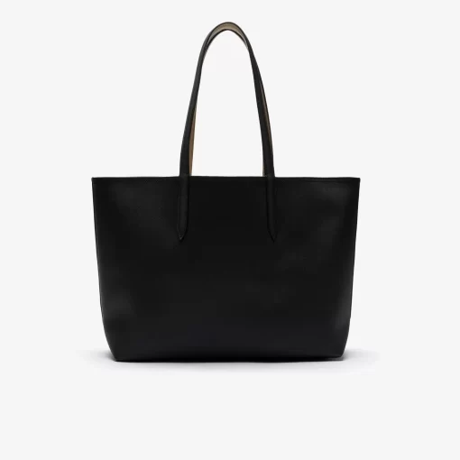 Lacoste Taschen>Zweifarbige Damen-Tote-Bag Anna Zum Wenden Noir Krema A91