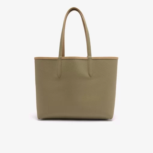 Lacoste Taschen>Zweifarbige Damen-Tote-Bag Anna Zum Wenden Eco Sand Eco Kelp M48