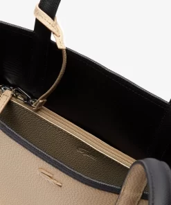 Lacoste Taschen>Zweifarbige Damen-Tote-Bag Anna Zum Wenden Noir Krema A91