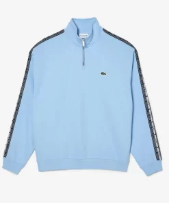 Lacoste Trainingsanzüge>Zweifarbiges Jogger-Sweatshirt Mit Logostreifen Pastellblau Hbp