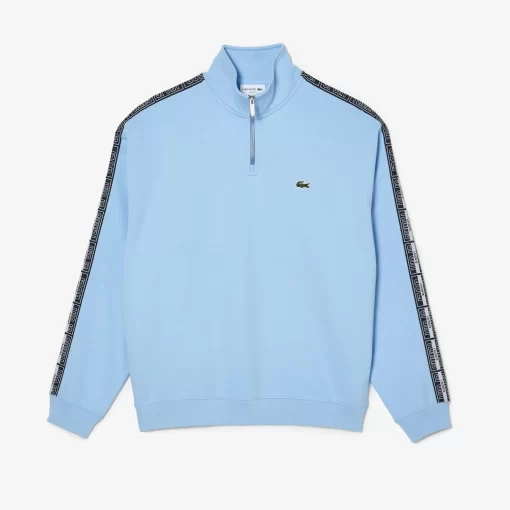 Lacoste Trainingsanzüge>Zweifarbiges Jogger-Sweatshirt Mit Logostreifen Pastellblau Hbp