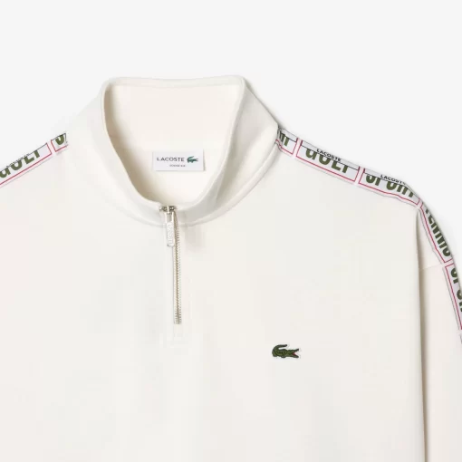 Lacoste Trainingsanzüge>Zweifarbiges Jogger-Sweatshirt Mit Logostreifen Weis 70V