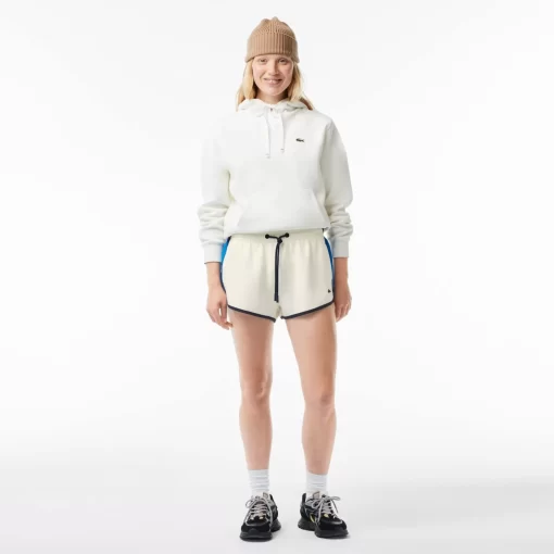 Lacoste Hosen & Shorts>Zweiseitige Pique-Shorts Mit Kontrastsaum Weis 70V