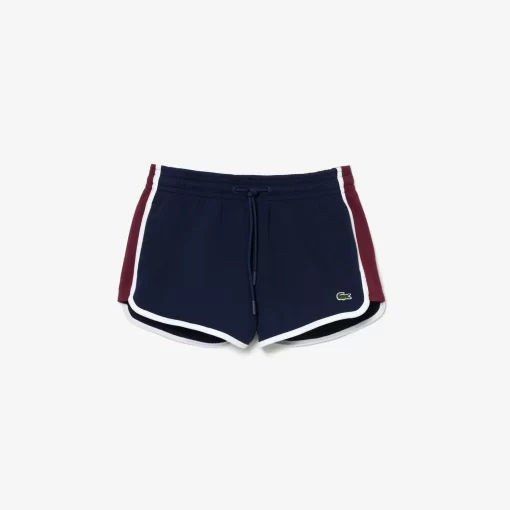 Lacoste Hosen & Shorts>Zweiseitige Pique-Shorts Mit Kontrastsaum Navy Blau 166