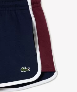 Lacoste Hosen & Shorts>Zweiseitige Pique-Shorts Mit Kontrastsaum Navy Blau 166