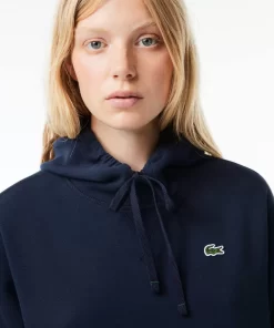 Lacoste Kleider & Röcke>Zweiseitiges Hoodie-Kleid Aus Pique Navy Blau 166