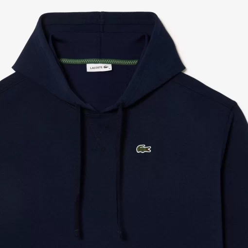 Lacoste Kleider & Röcke>Zweiseitiges Hoodie-Kleid Aus Pique Navy Blau 166